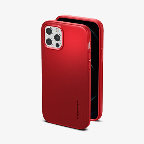 ACS01612 - iPhone 12 Pro Max Case Thin Fit in black showing the back